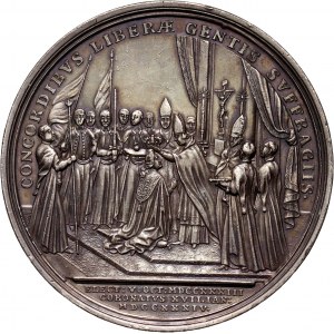 August III, medal koronacyjny z 1734 roku