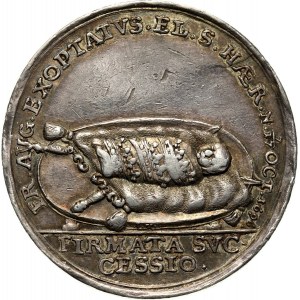 August II Mocny, medal z 1696 roku, narodziny Augusta III