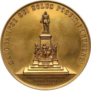 Rosja, Aleksander III, medal z 1894, odsłonięcie pomnika Aleksandra II w Helsinkach