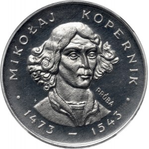 PRL, 100 złotych 1973, Mikołaj Kopernik, PRÓBA, ALUMINIUM