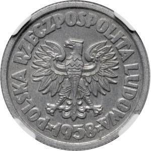 PRL, 5 złotych 1958, Waryński, PRÓBA, ALUMINIUM