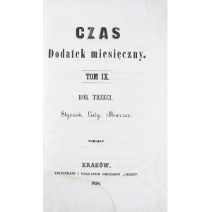 Czas, R. III, T. IX, 1858