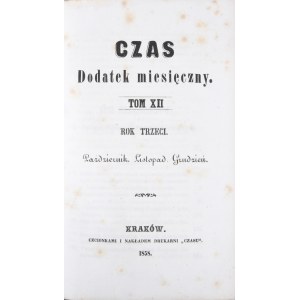 Czas, R. III, T. XII, 1858