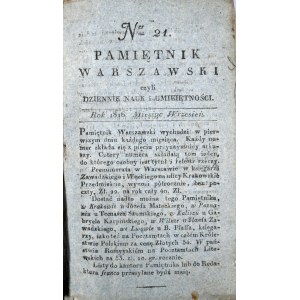 Pamiętnik Warszawski, R. II, T. VI, 1816