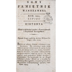 Nowy Pamiętnik Warszawski, 1805, lipiec