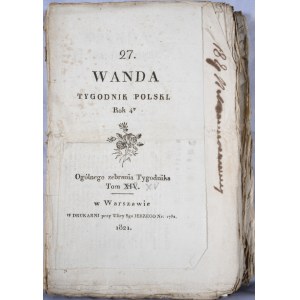 Wanda, Tygodnik Polski, T. III (XV), 1821