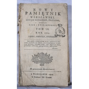 Nowy Pamiętnik Warszawski, 1802, wrzesień