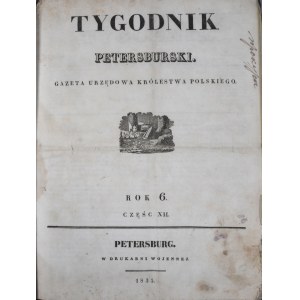Tygodnik Petersburski, R. 6, Cz. XII, 1835