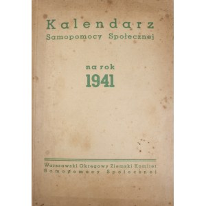 Kalendarz Samopomocy Społecznej na rok 1941.