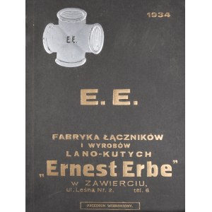 Katalog - Ernest Erbe Fabryka Łączników i Wyrobów Lano-kutych w Zawierciu.