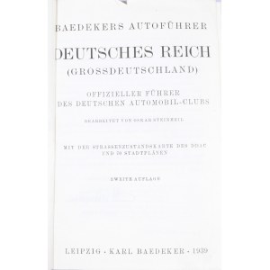 Baedeker Karl - Autoführer Deutsches Reich (Grossdeutschland)