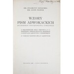 Fenichel Zygmunt, Peiper Leon - Wzory pism adwokackich do kodeksu postępowania cywilnego.