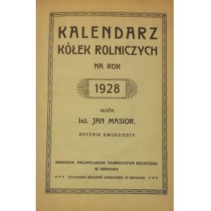 Kalendarz Kółek Rolniczych na rok 1928.