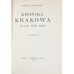 Bąkowski Klemens - Kronika Krakowa z lat 1918-1923