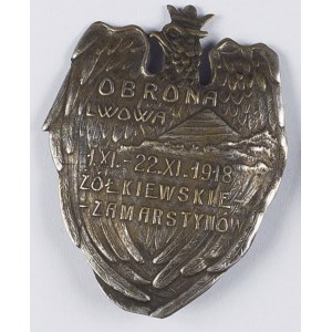 Odznaka Pamiątkowa Pododcinka Vi Odcinka Obrony Lwowa Żółkiewskie - Zamarstynów 1.xi-22.xi.1918