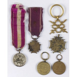 Zestaw 5 Miniaturek Odznaczeń - Medal Za Długoletnią Służbę