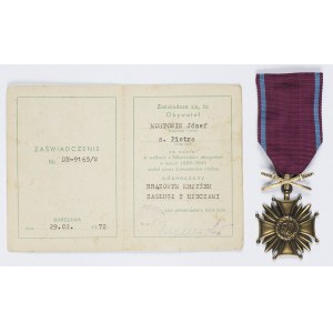 Brązowy Krzyż Zasługi Z Mieczami