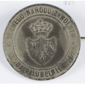 Brosza Patriotyczna/medal Z Okazji 300 Rocznicy Unii Lubelskiej Lwów 1869