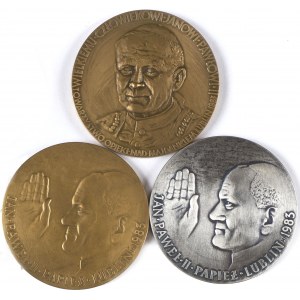Zestaw 3 Medali Papież Jan Paweł Ii