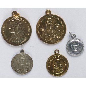 Zestaw 5 Medalików Religijnych