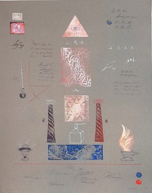 KRAUPE-ŚWIDERSKA JANINA, Dyplom z emblematami, 1983