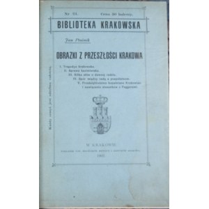 Biblioteka Krakowska nr 21 Ptaśnik Jan - Obrazki z przeszłości Krakowa.