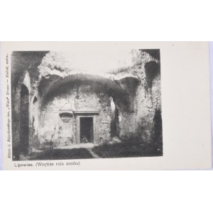 Lipowiec - Wnętrze ruin zamku, przed 1905, długi adres