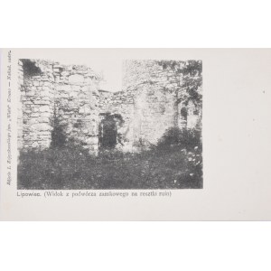 Lipowiec - Widok z podwórza zamkowego na resztki ruin, przed 1905, długi adres