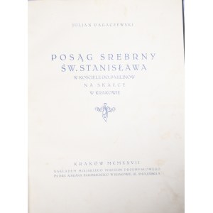 Cracoviana - Pagaczewski Juljan - Posąg srebrny Św.Stanisława w kościele 00. Paulinów na Skałce w Krakowie.