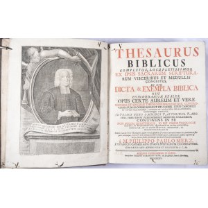MERZ Philipp Paul - Thesaurus Biblicus completus, locupletissimus, 1734