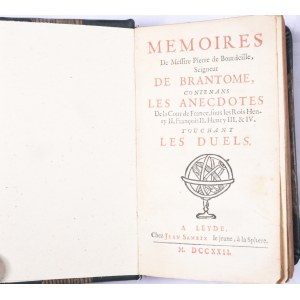 BRANTOME Pierre de Bourdeille, Memoires de Messire 1722