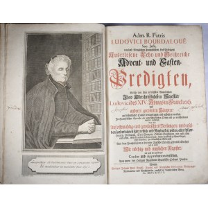 BOURDALOUE Ludwik - Advent - und Fasten Predigten, 1749