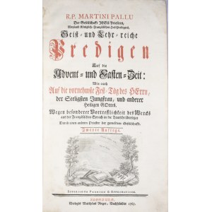 PALLU Martini - Der Gesellschaft Jesu Priesters, Weyland Königlich, 1765