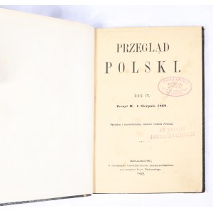 Przegląd Polski 1869, R. IV, Z. II Sierpień