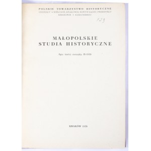 Małopolskie Studia Historyczne 1959, R. II