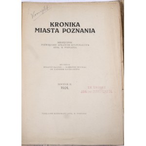Kronika Miasta Poznania 1924, R. II