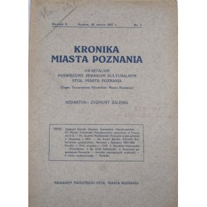 Kronika Miasta Poznania 1927, R. V