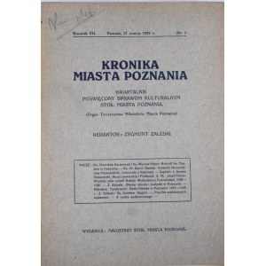 Kronika Miasta Poznania 1929, R. VII