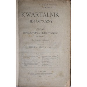 Kwartalnik Historyczny 1887, R. I, Z. 2