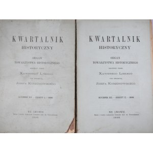 Kwartalnik Historyczny 1898, R. XII, Z. 1-2.