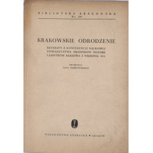 Biblioteka Krakowska nr 109 Krakowskie odrodzenie.