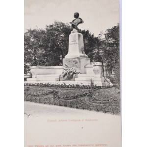 Kraków - Pomnik A. Grottgera w Krakowie, przed 1905, długi adres
