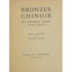 Katalog wystawy - Bronzes chinois des dynasties Tcheou Ts'in & Han.