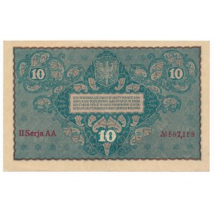 10 marek 1919 - II Serja AA - bardzo rzadka seria