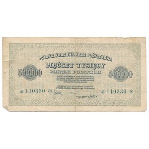 500.000 marek 1923 - AG 6 cyfr ❊ - bardzo rzadka odmiana