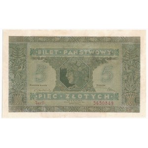 5 złotych 1926 - G - piękna prezencja