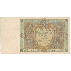 50 złotych 1929 Ser.B.G. - b.rzadka odmiana