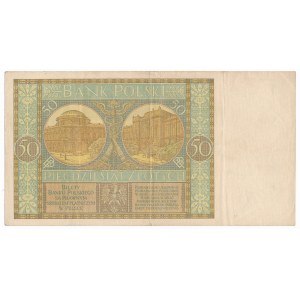 50 złotych 1929 Ser.B.G. - b.rzadka odmiana