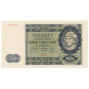 500 złotych 1940 - A -