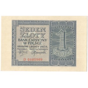 1 złoty 1940 - D -